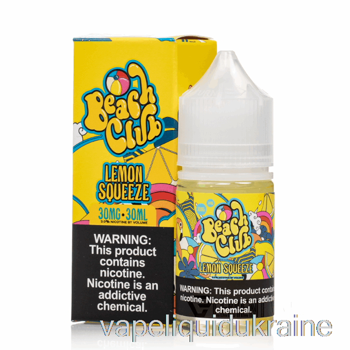 Vape Liquid Ukraine Lemon Squeeze - Beach Club Salts - 30mL 50mg